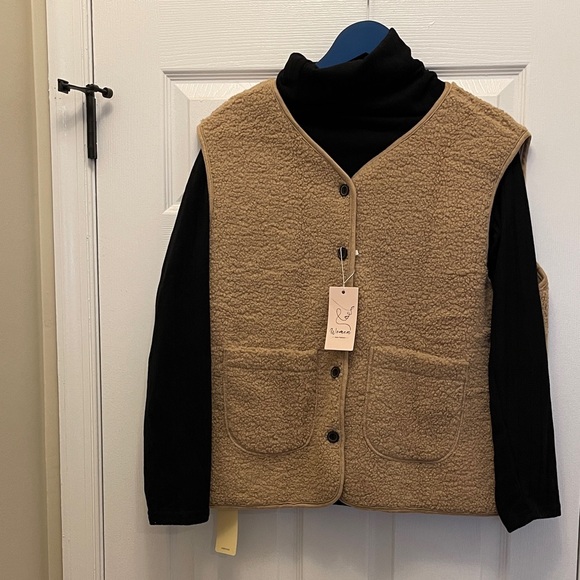 Ekouaer Sweaters - Cozy Tan Sleeveless Sweater Vest